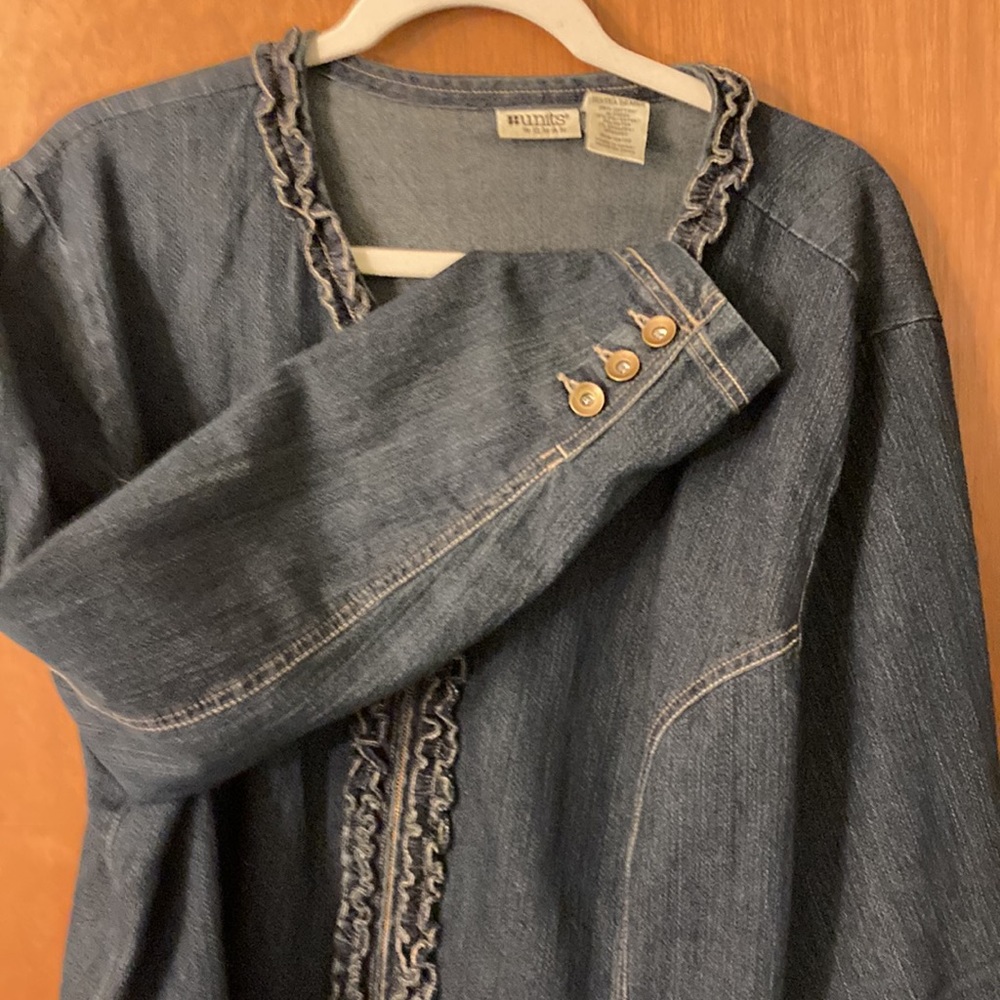 Units brand zip front denim jacket - Picture 6 of 6